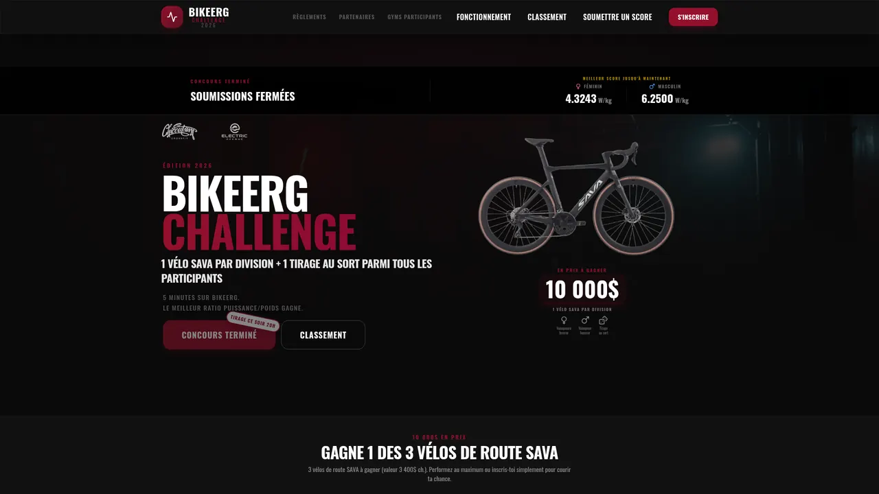 Preview of BikeErg Challenge